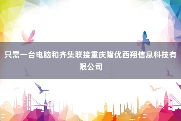 只需一台电脑和齐集联接重庆隆优西翔信息科技有限公司