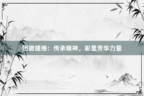 团徽缱绻：传承精神，彰显芳华力量